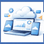 Cloud Computing, Datenanalyse, Digitalisierung, Business Tech.